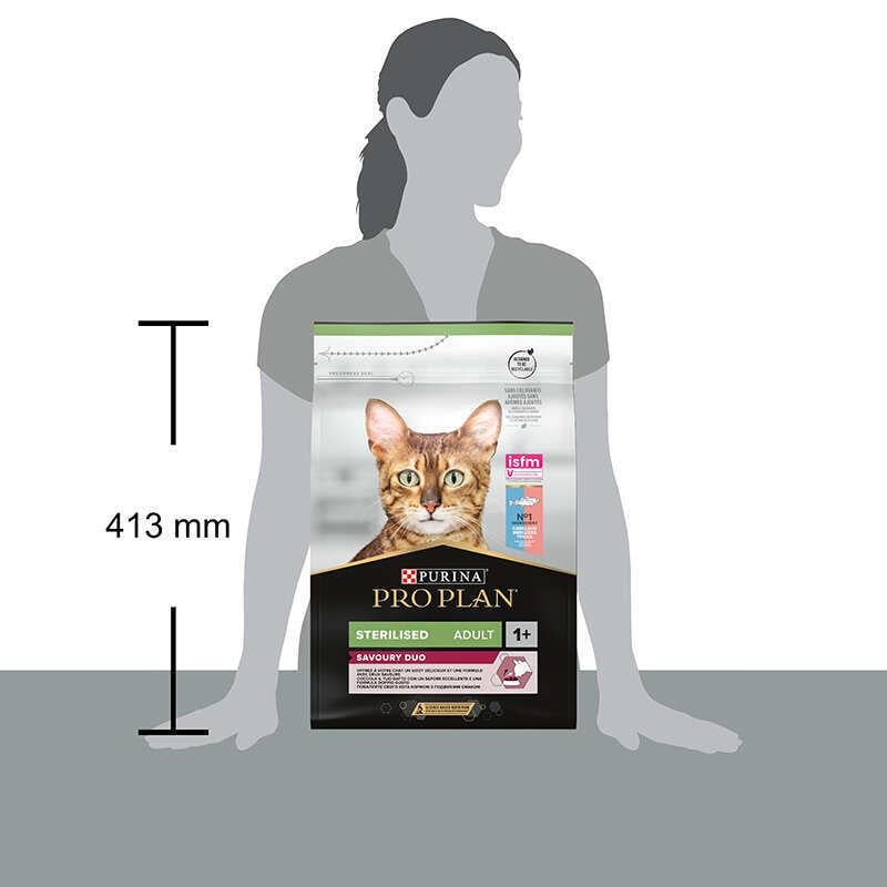 Корм сухий для стерилізованих котів PURINA Pro Plan Sterilised Savoury Duo з тріскою та фореллю 3 кг (11237595) - фото 4