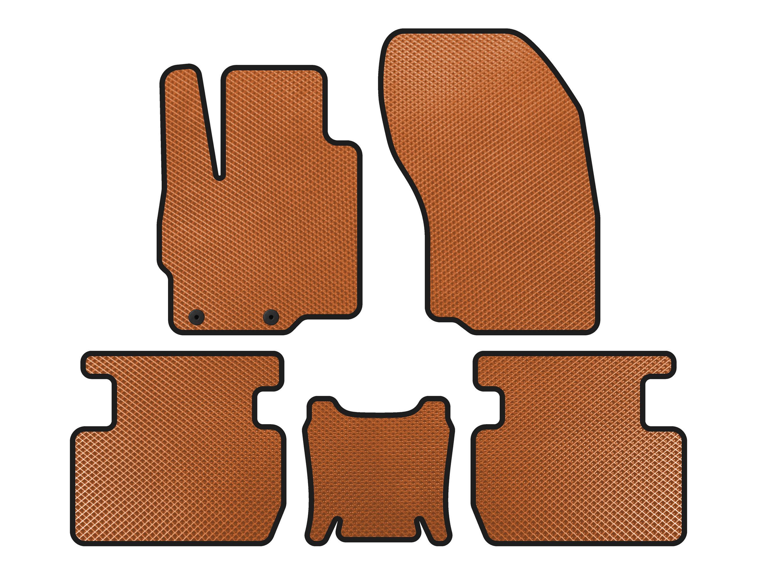 Коврики EVA Digital Designs для Mitsubishi Outlander 2021- гг. Оранжевый (144814)