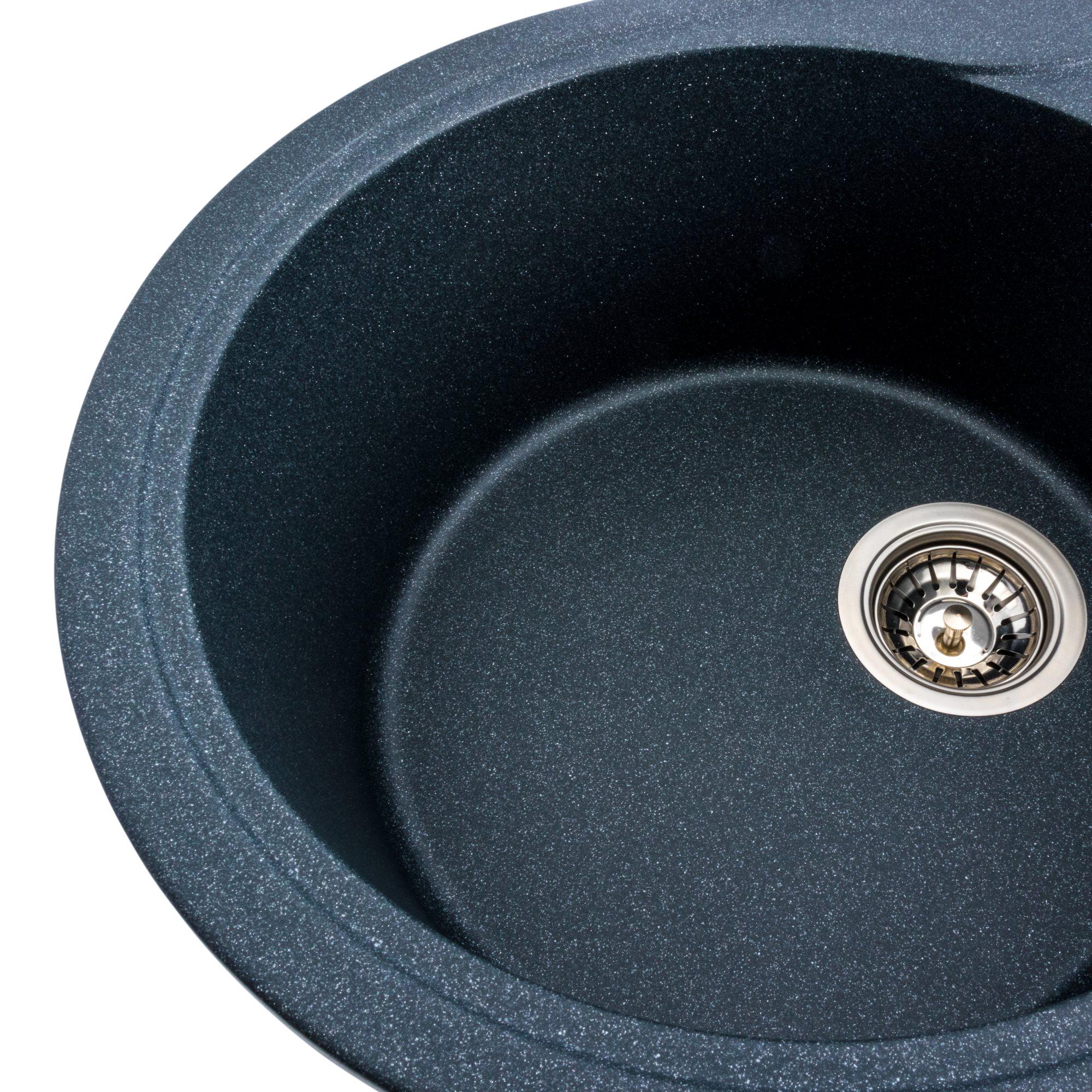 Мойка для кухни гранитная Platinum 5847 ONYX матовая Антрацитовый - фото 4 Мойка для кухни гранитная Platinum 5847 ONYX матовая Антрацитовый - фото 4