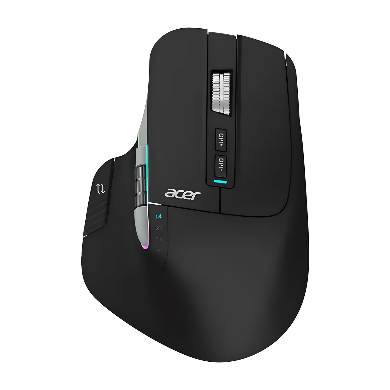 Миша Acer OMR225 RGB з комбінованим підключенням з бічним коліском 4800DPI Чорний (2330901508)