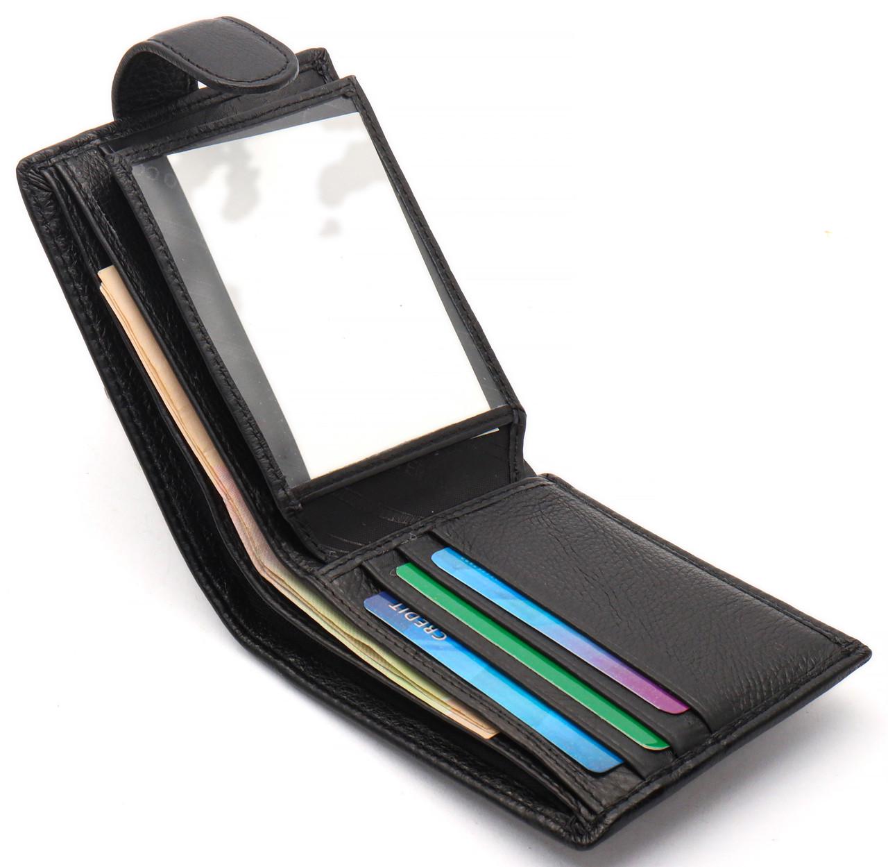 Классическое портмоне Marco Coverna из натуральной кожи Черный (MC-2003-1) - фото 5 Классическое портмоне Marco Coverna из натуральной кожи Черный (MC-2003-1) - фото 5