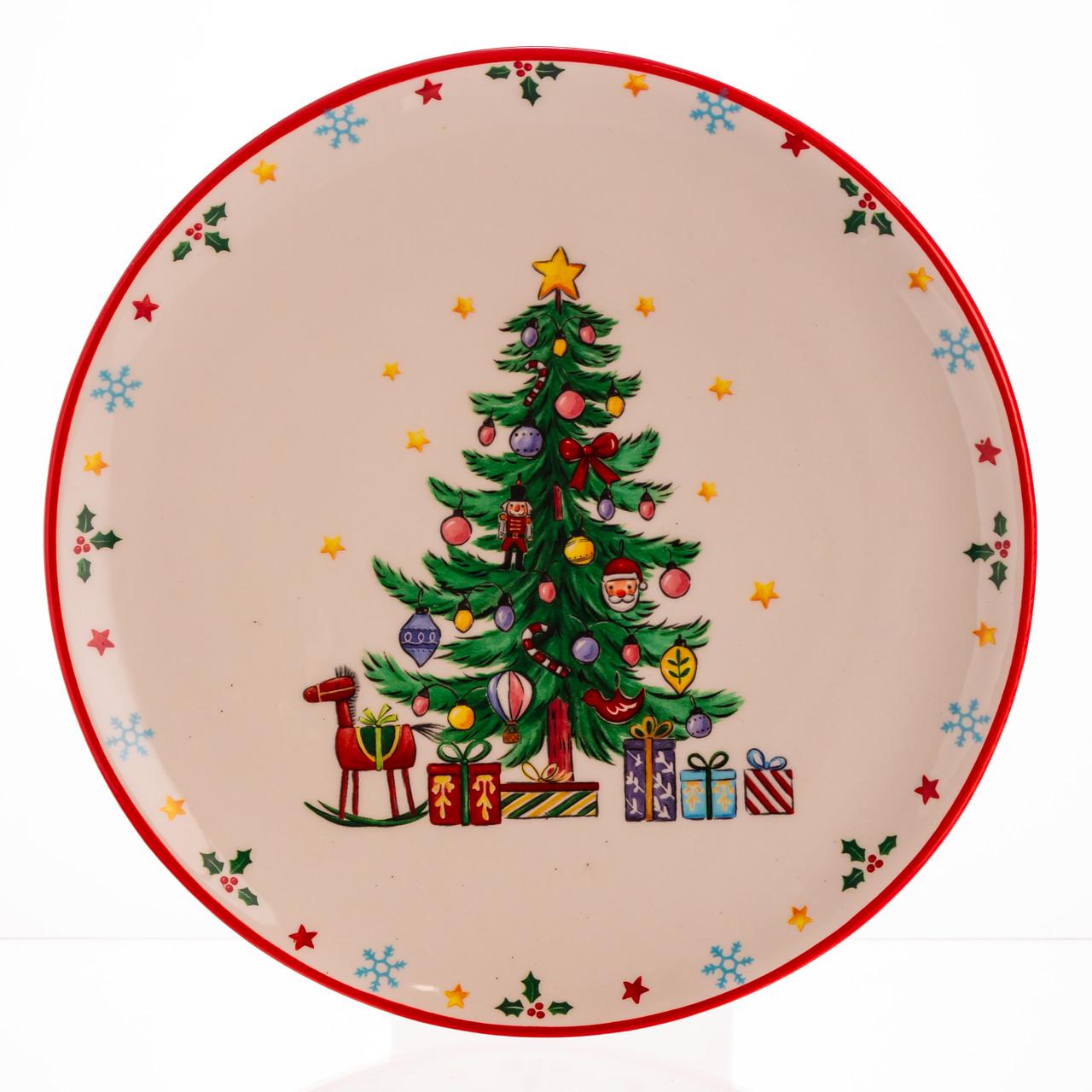 Тарелка десертная New Year фарфоровая Ø 21,5 см (CR-1-2)