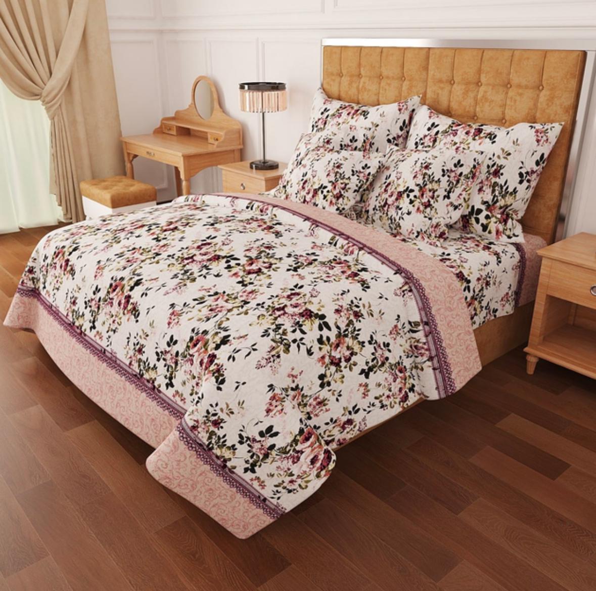 Комплект постельного белья Vital Textile Голд Люкс бязь полуторный 150х220 см (BL1.5-609)