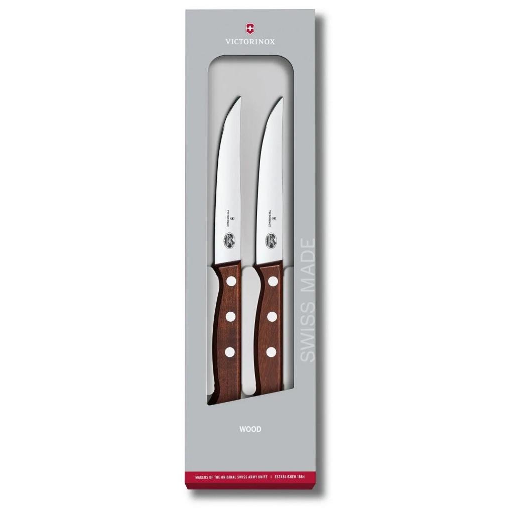 Набір ножів Victorinox Wood Steak Set Straight 2 шт. (5.1200.12G) - фото 1