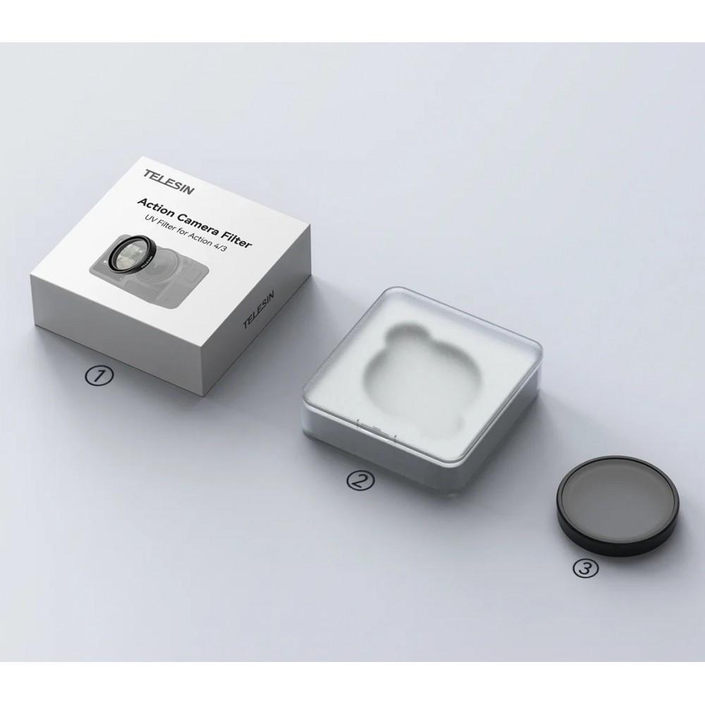 Світлофільтр захисний Telesin S5-FLT-04 UV об'єктива для DJI OSMO Action 3 4 5 - фото 4 Світлофільтр захисний Telesin S5-FLT-04 UV об'єктива для DJI OSMO Action 3 4 5 - фото 4