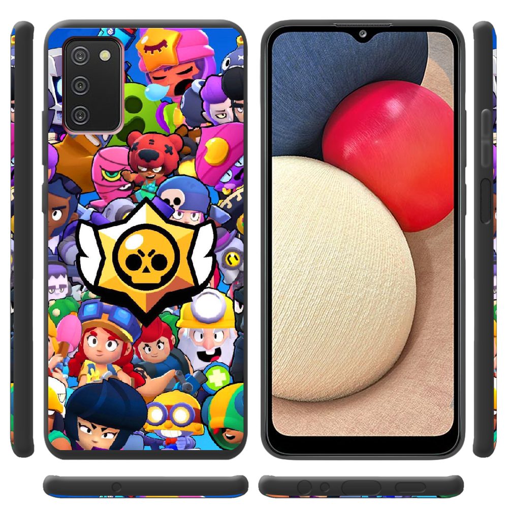 Чехол BoxFace Samsung Galaxy A03s (A037) Brawl Stars Черный силикон (43255-up2389-44047) - фото 2