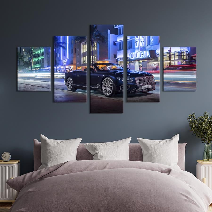 Картина на холсте Роскошный кабриолет Бэнтли 162x80 см (1290-52)