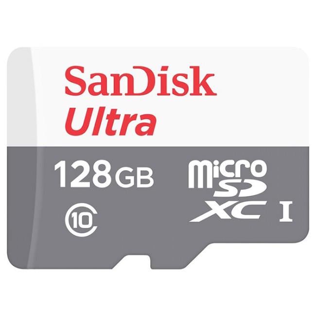 Карта памяти SanDisk microSD Class 10 UHS-I Ultra 128 GB (SDSQUNS-128G-GN6TA) - фото 3 Карта памяти SanDisk microSD Class 10 UHS-I Ultra 128 GB (SDSQUNS-128G-GN6TA) - фото 3