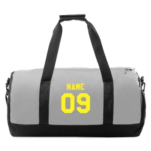 Спортивна сумка Ваше прізвище та номер Сірий (15374045-4-38318)