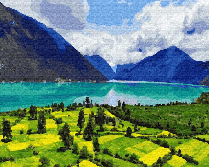 Картина по номерам Brushme "Горный пейзаж" 40х50 см (GX34383)