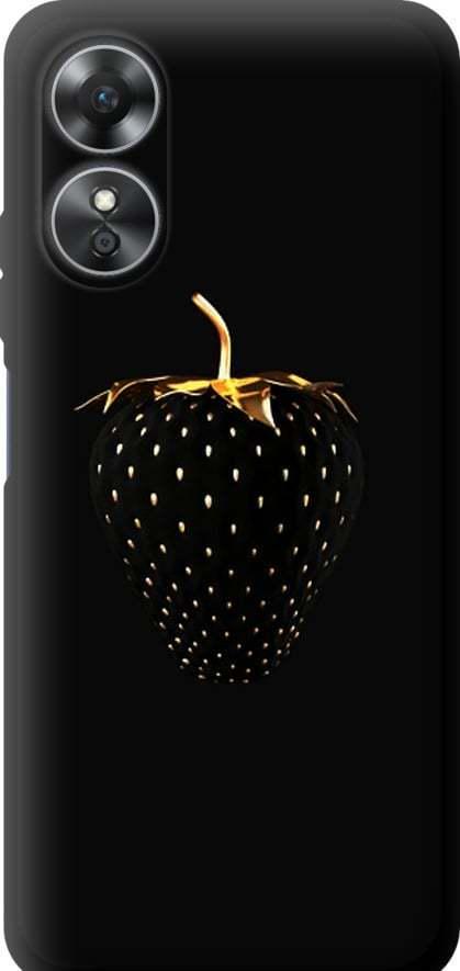 Чехол на Oppo A17 Черная клубника (3585b-2954-42517)