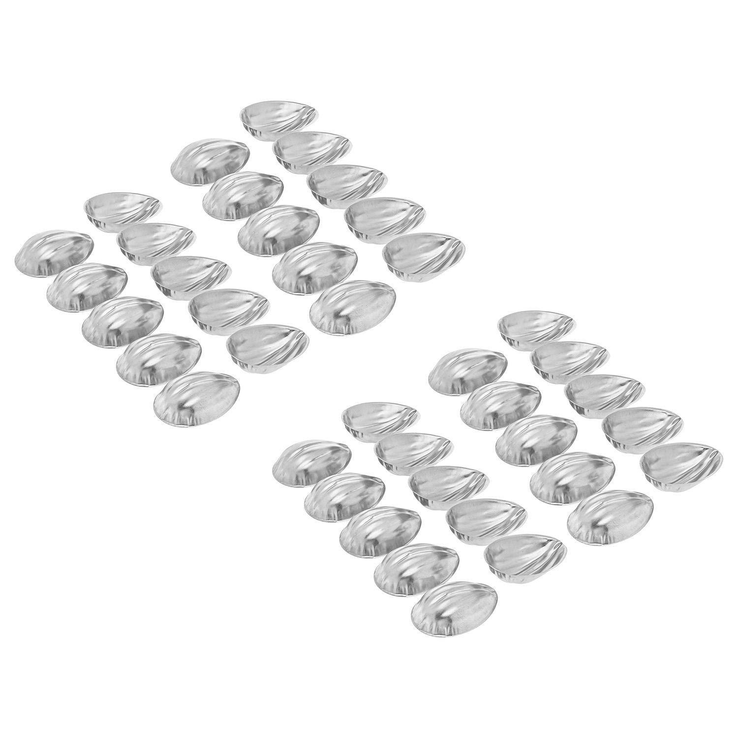 Набор формочек порционных для выпечки печенья Орешки с ребристой поверхностью 40 шт. (26250626)