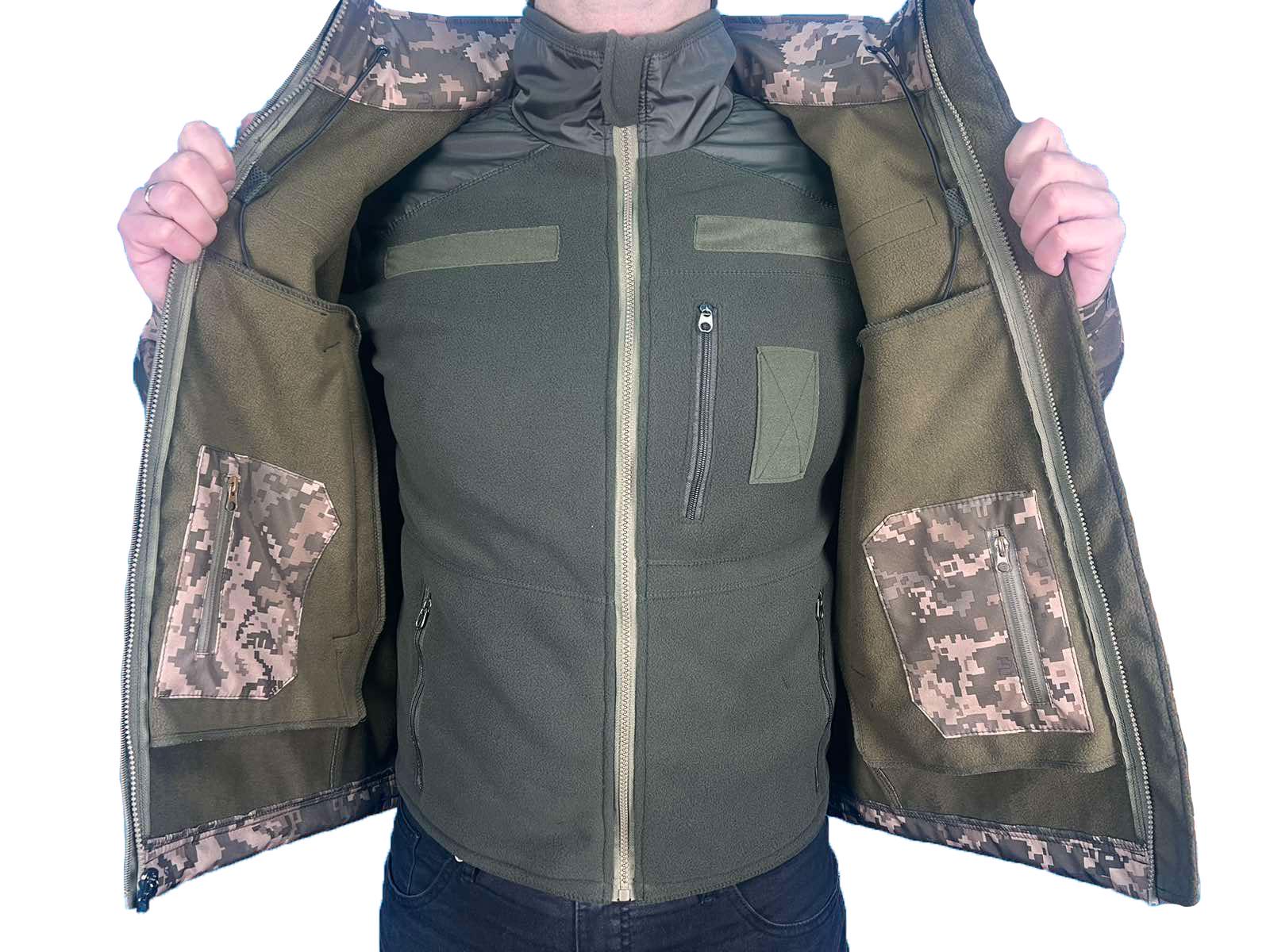 Куртка Soft Shell с флис кофтой Pancer Protection р. 56 ММ-14 (357557456) - фото 4
