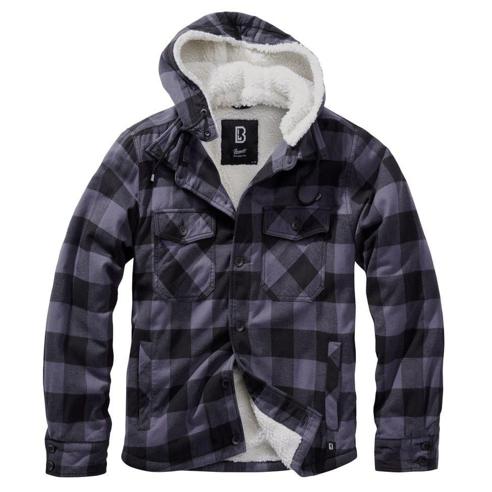 Куртка Brandit Lumberjacket Hooded M Black/Grey (3172/28)