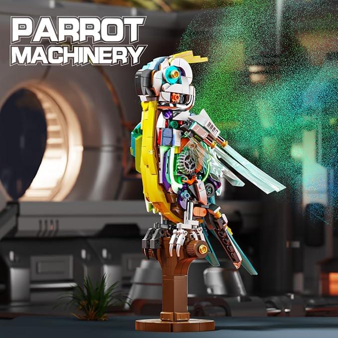 Конструктор Parrot Папуга на підставці механічний двосторонній (13052) - фото 3 Конструктор Parrot Папуга на підставці механічний двосторонній (13052) - фото 3