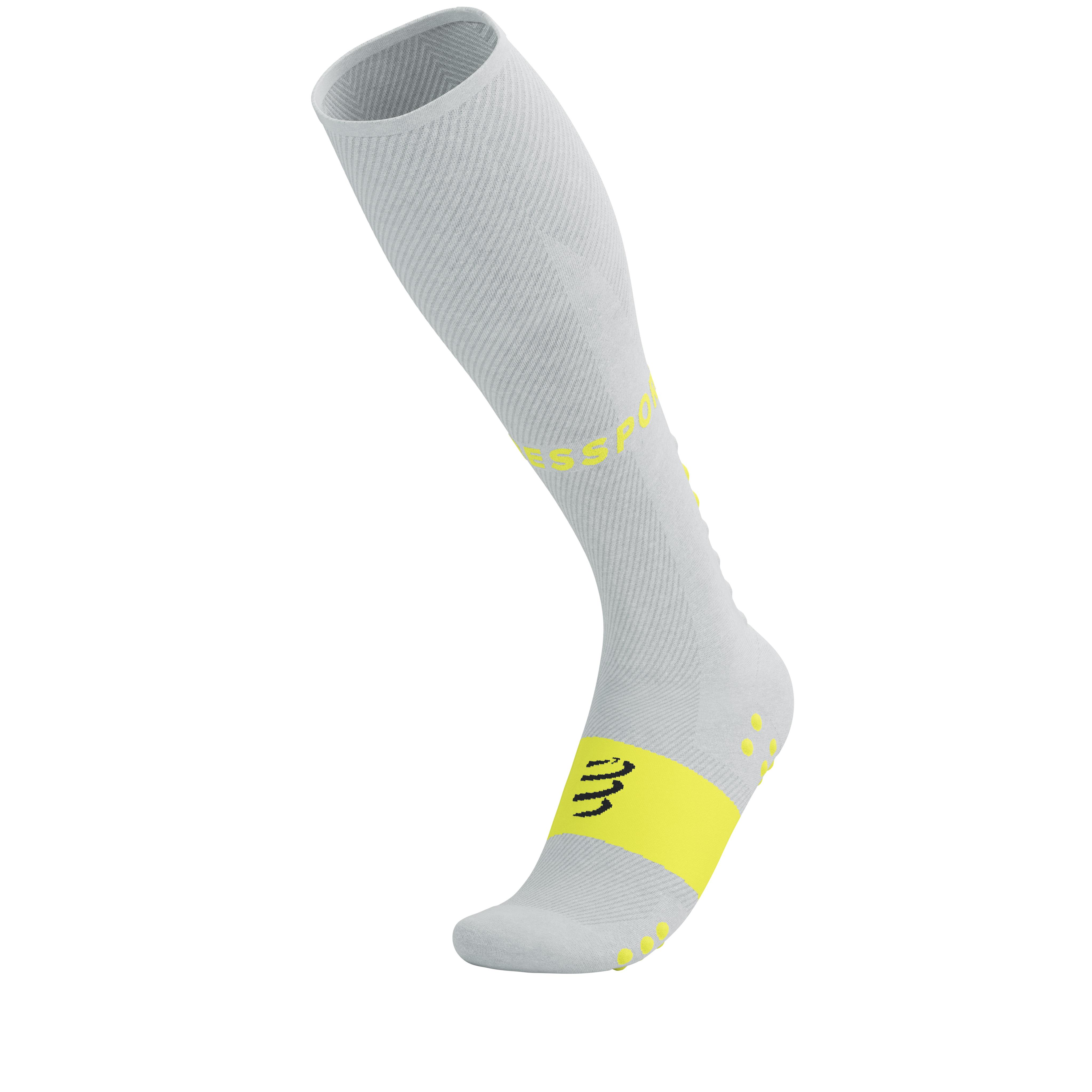 Гольфи Compressport Full Socks Oxygen Т2 White/Safe Yellow - фото 6