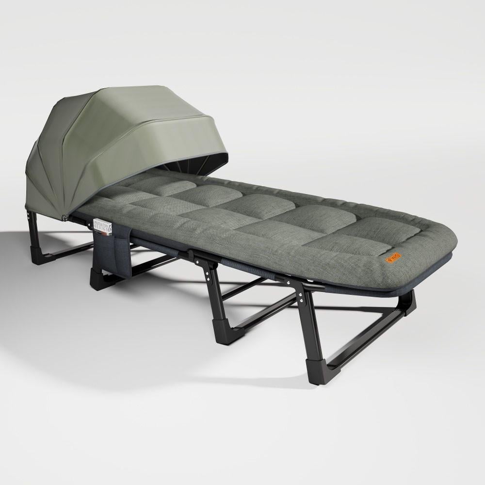 Шезлонг WCG FB-S25 с мягким матрасом и регулируемым солнцезащитным навесом (FB-S25)