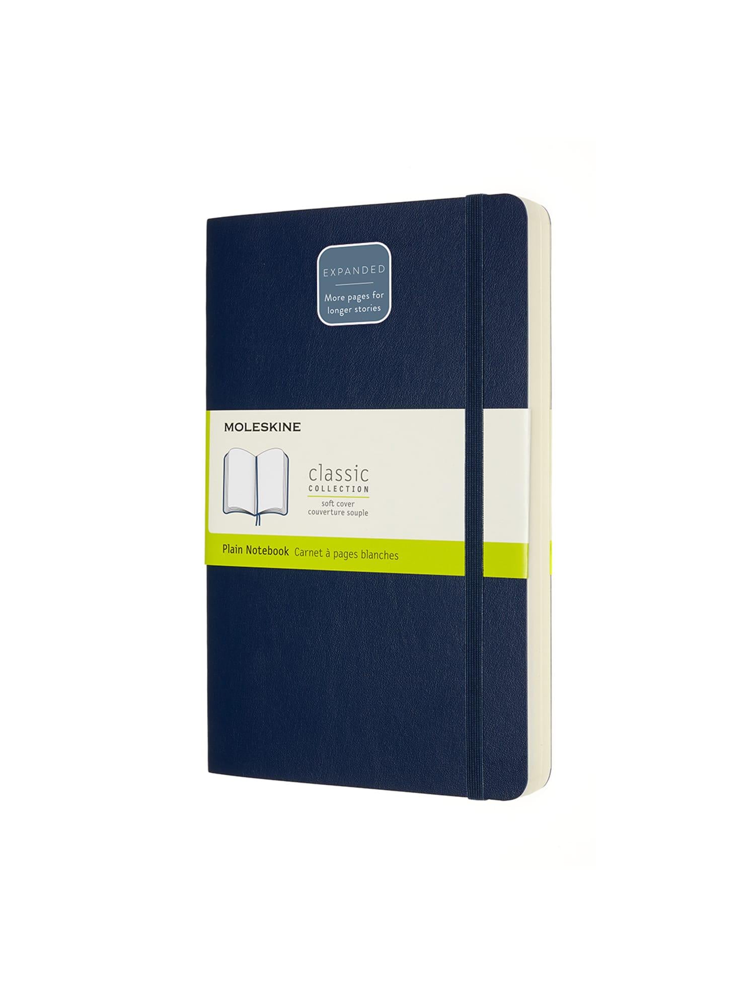 Блокнот Moleskine Classic Expanded средний нелинированный Сапфир мягкий (QP618EXPB20)