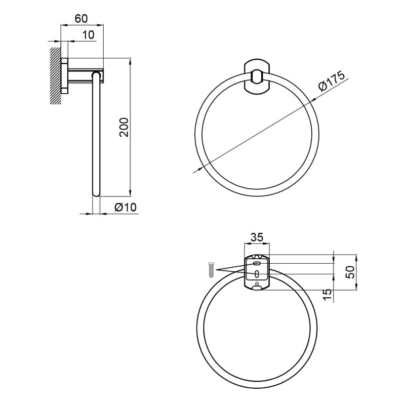 Тримач рушників Q-tap Liberty BLM 1160 - фото 3