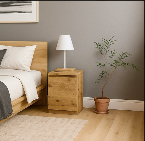 Тумба прикроватная MEBEX 40х40х54,5 см Дуб Крафт (VS2D400DC) - фото 1 Тумба прикроватная MEBEX 40х40х54,5 см Дуб Крафт (VS2D400DC) - фото 1