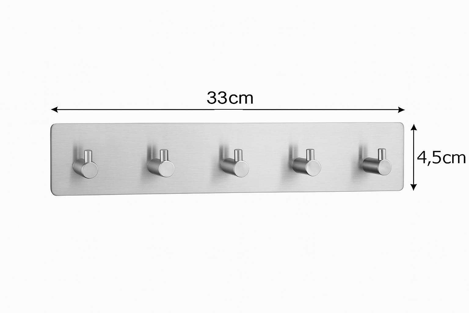 Вешалка самоклеющая на 5 крючков с нержавеющей стали (00146) - фото 2 Вешалка самоклеющая на 5 крючков с нержавеющей стали (00146) - фото 2