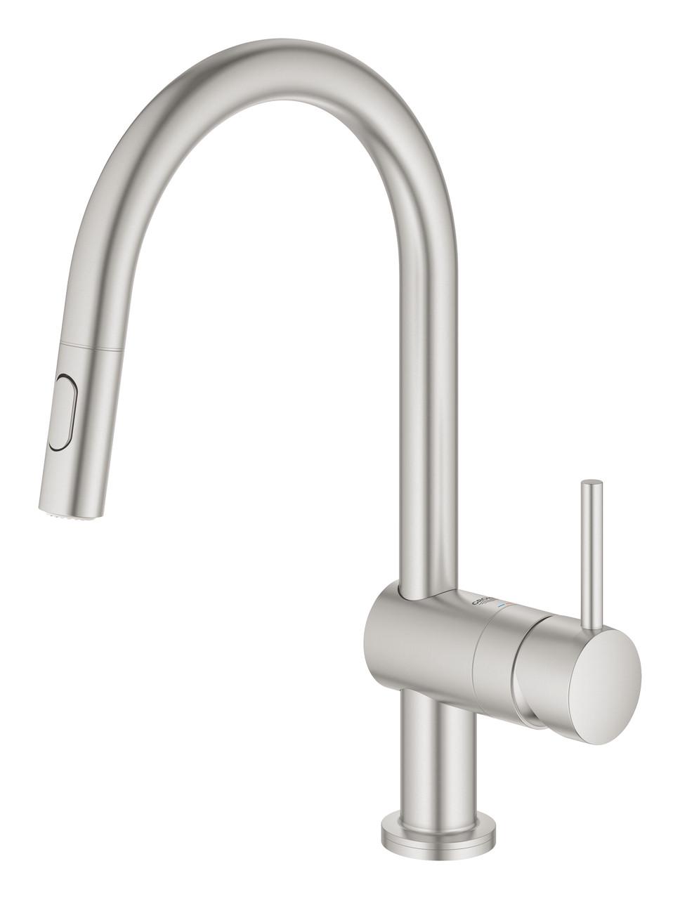 Смеситель для кухни Grohe Minta Touch сенсорный с выдвижным изливом (31358DC2) - фото 4 Смеситель для кухни Grohe Minta Touch сенсорный с выдвижным изливом (31358DC2) - фото 4