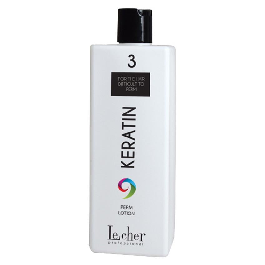 Засіб для завивки професійний Le Cher Keratin Perm Lotion №3 для твердого волосся 500 мл (2523713650)