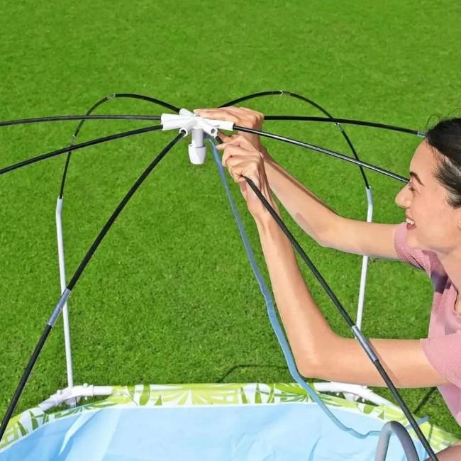 Бассейн с навесом каркасный детский Bestway 56432 244х51 см (KR9191) - фото 7 Бассейн с навесом каркасный детский Bestway 56432 244х51 см (KR9191) - фото 7