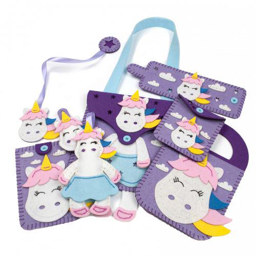 Комплект выкроек из фетра для пошива набора Единорог (167126)