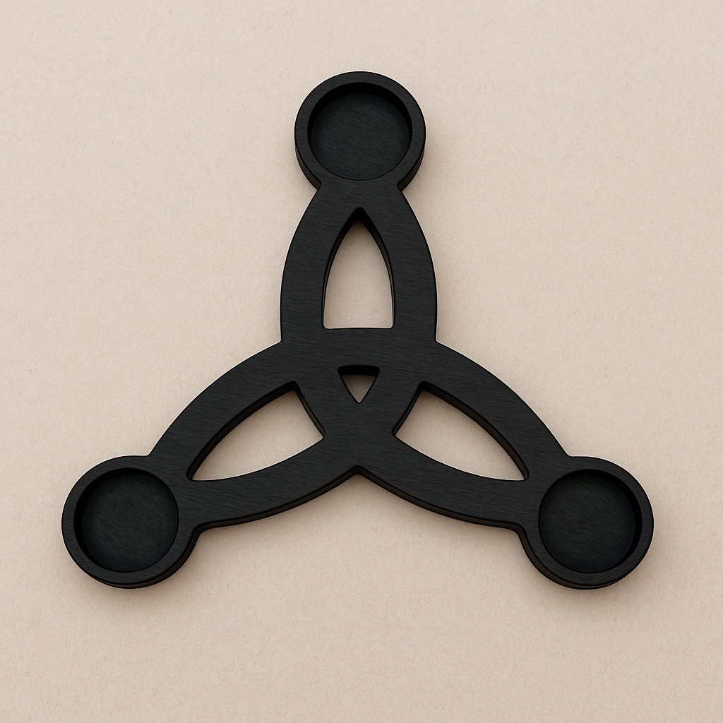 Свічник дерев'яний Тріскель темний - фото 5 Свічник дерев'яний Тріскель темний - фото 5