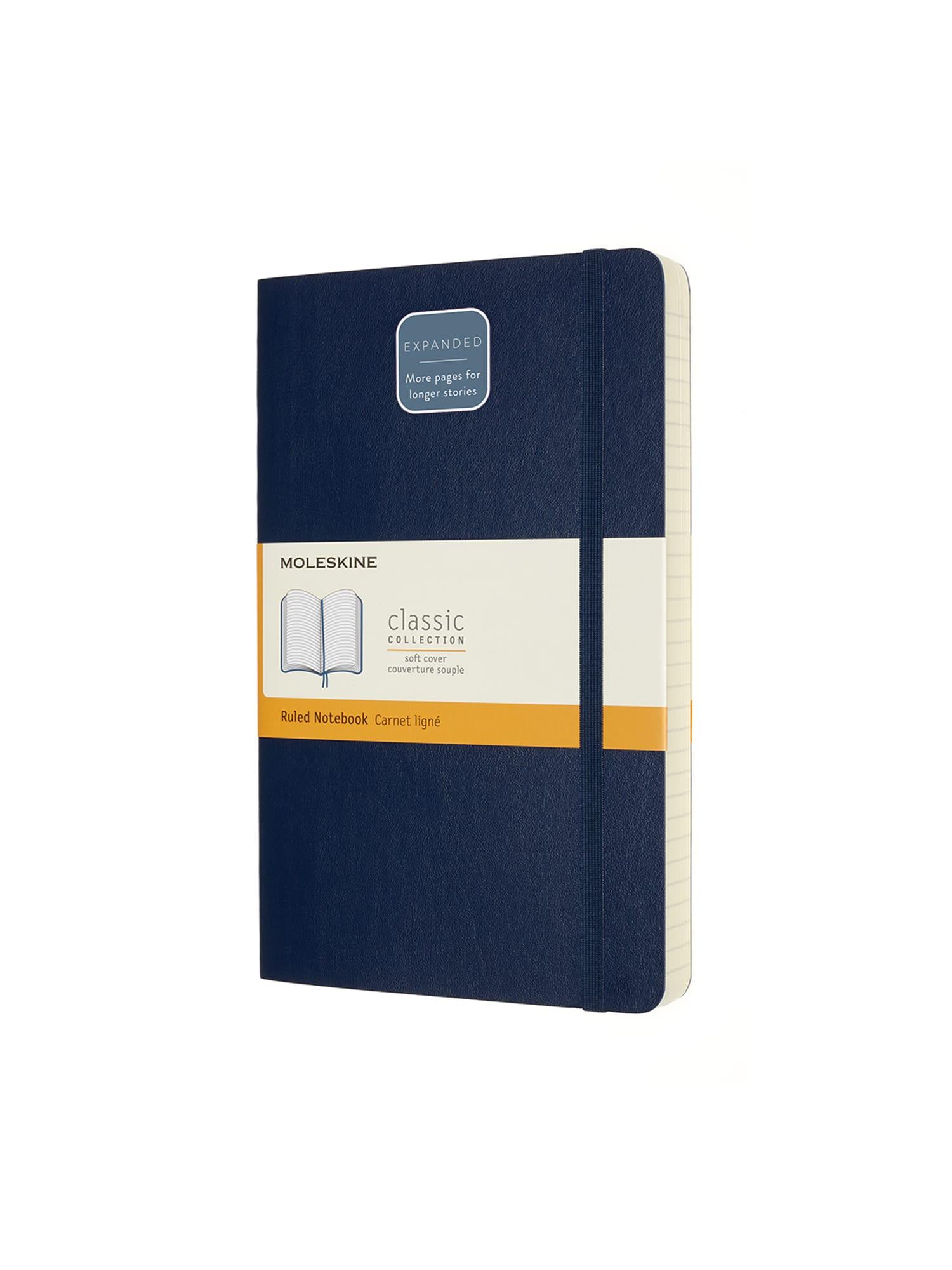 Блокнот Moleskine Classic Expanded средний линейка Сапфир мягкий (QP616EXPB20)