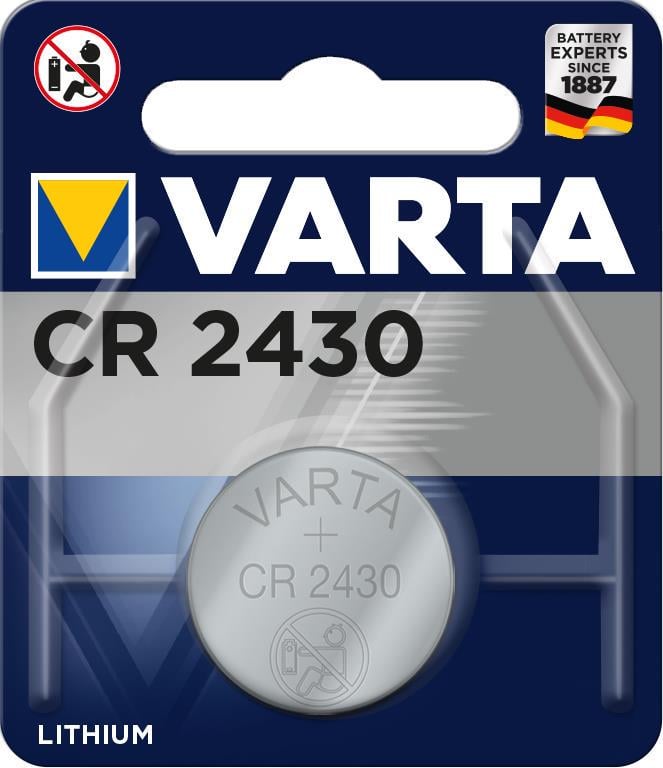 Батарейка литиевая Varta CR 2430 BLI 1 (10440759) - фото 1