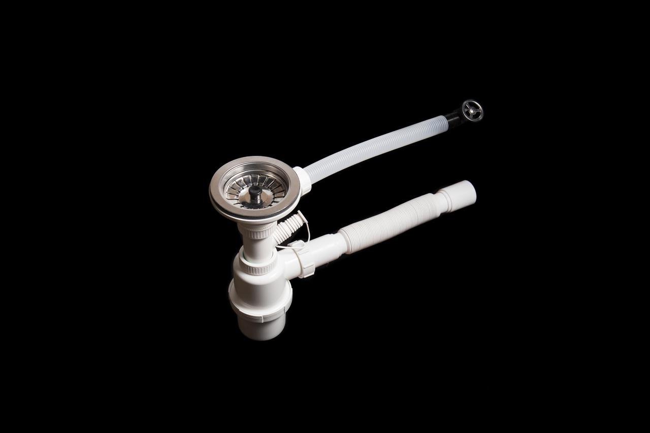 Мойка кухонная Крафт с крыльями из искусственного камня Песочный (1570457814) - фото 5