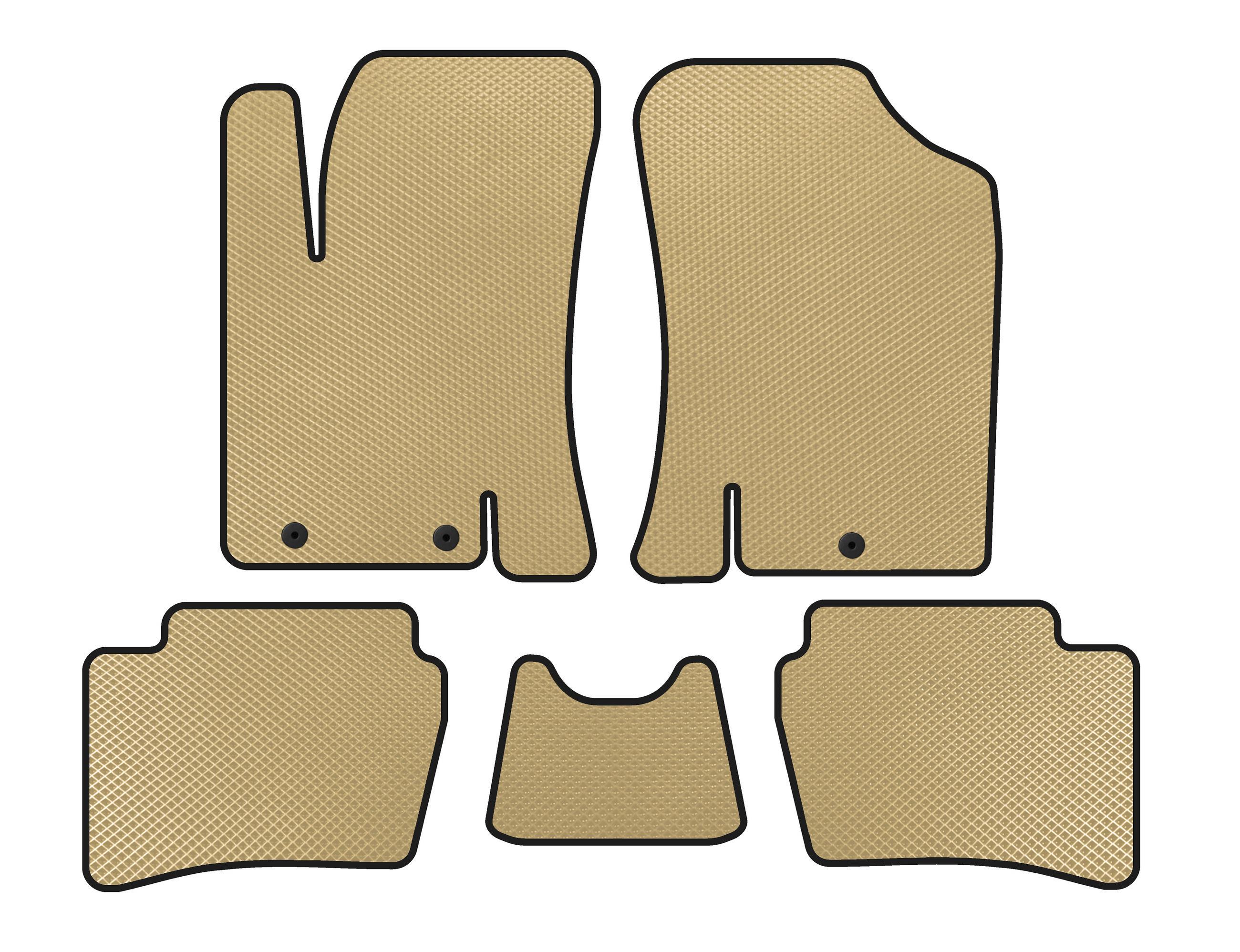 Коврики Digital Designs HB EVA для Hyundai I-20 2008-2012 гг. этилвинилацетат Бежевый (138681)
