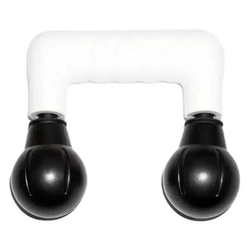 Электромассажер для тела ручной двойной MP9508 аккумуляторный перкуссионный Белый (33677453)