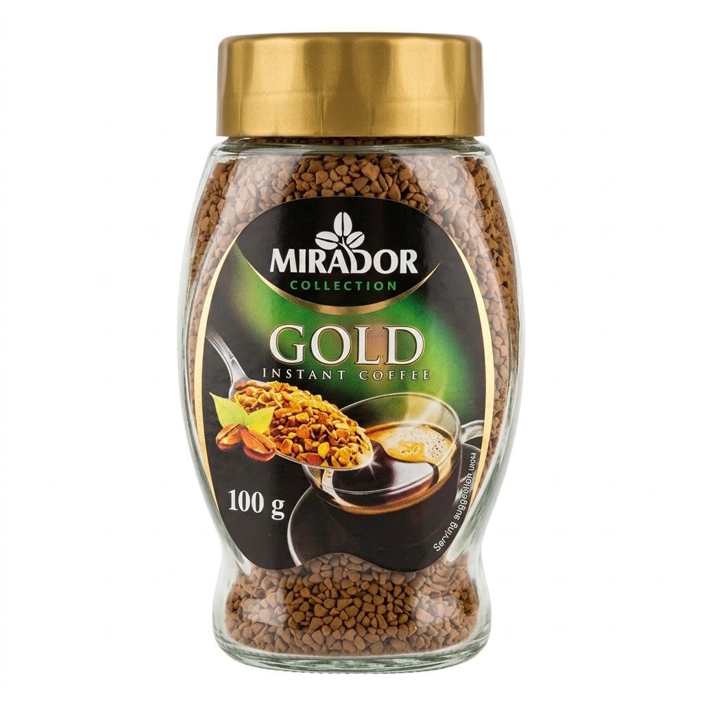 Кофе растворимый Mirador Gold, 100 г, стеклянная банка