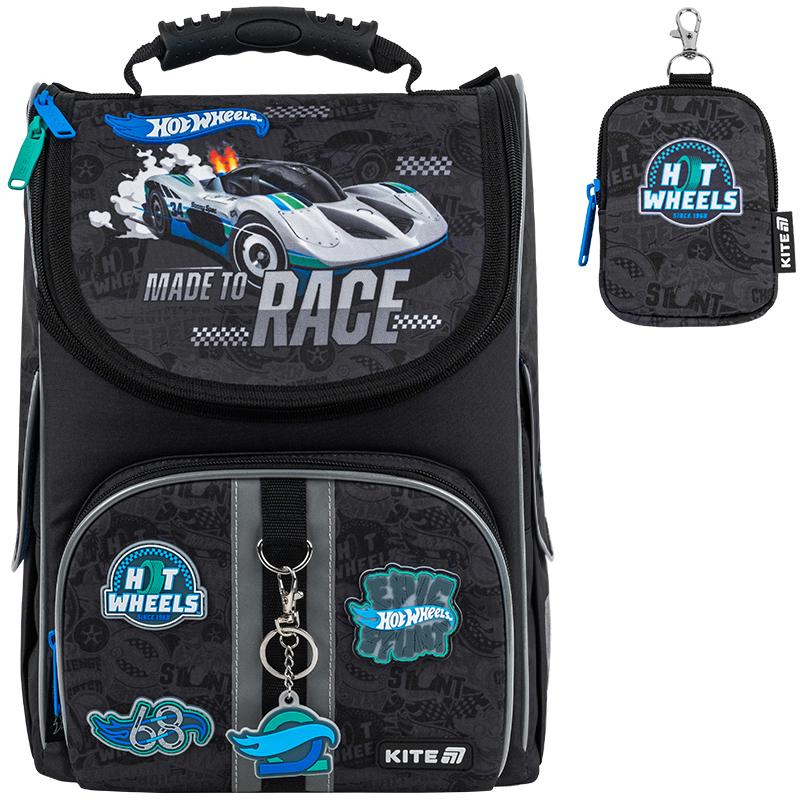 Школьный рюкзак каркасный KITE Education Hot Wheels HW25-501S