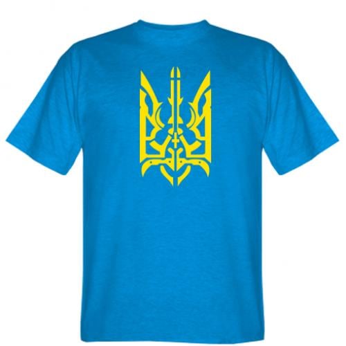 Футболка мужская Герб Украины №2 L Голубой (255589-20-38114-L)