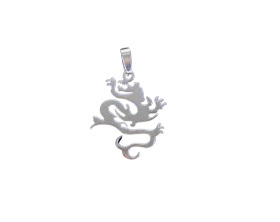 Кулон із металу The Cult of Steel Небесний Дракон 3,3 см 3,3x2,3x0,2 см (t30006)