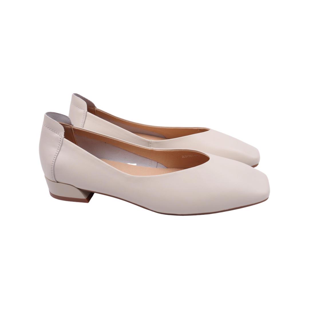 Туфли женские Berkonty из кожи р. 37 Молочный (402-22DTB)