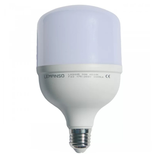 Світлодіодна лампа Lemanso LM3005 T100 30Вт E27 6500К 3000Лм 175-265В матова