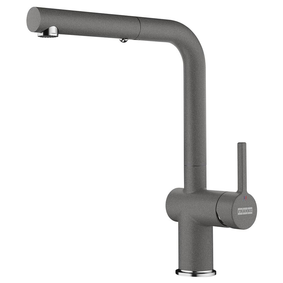 Смеситель кухонный Franke Active L с выдвижным шлангом Серый камень (115.0653.385)