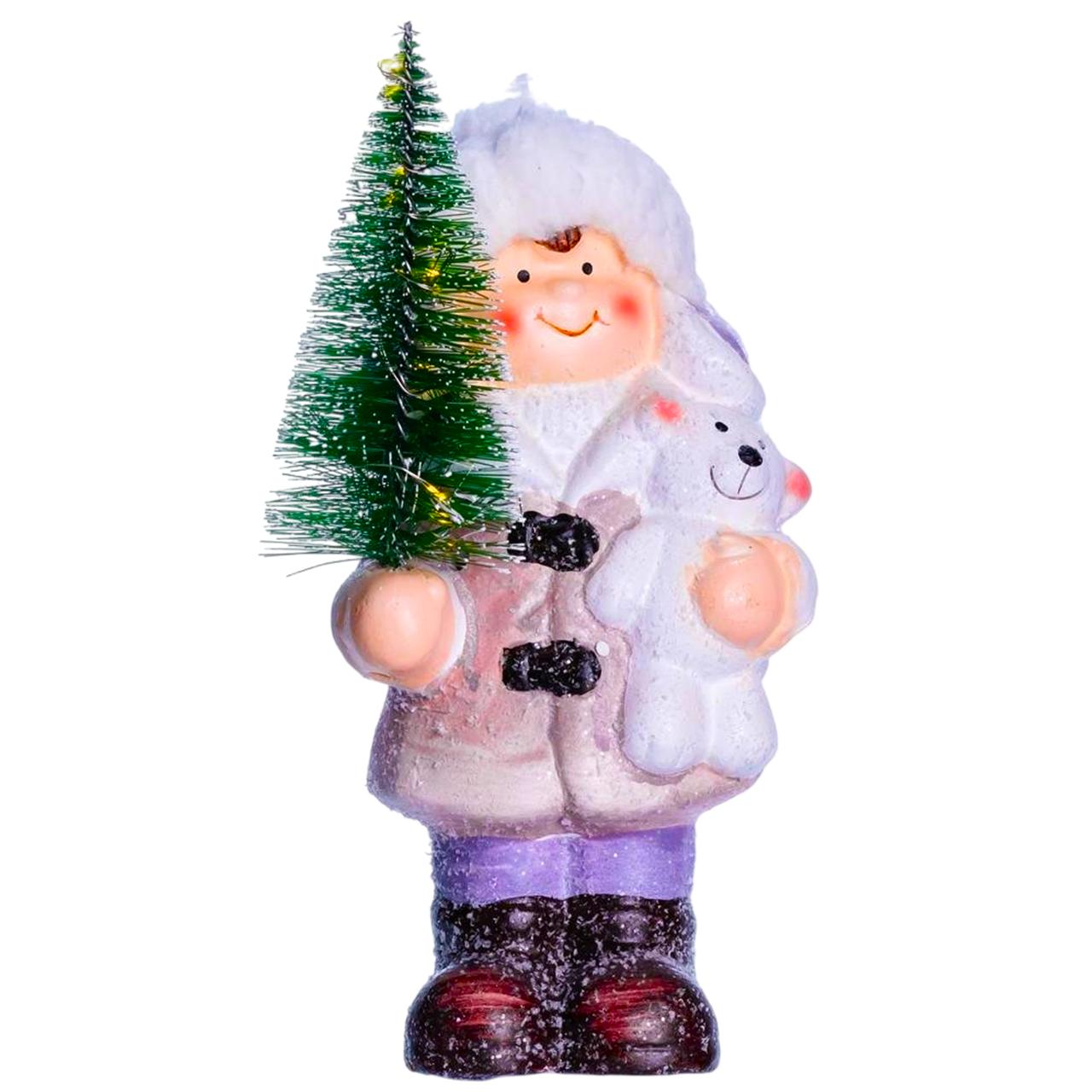 Фигурка новогодняя с подсветкой Мальчик с елочкой 9х6х18 см (CR-5-4) Фигурка новогодняя с подсветкой Мальчик с елочкой 9х6х18 см (CR-5-4)