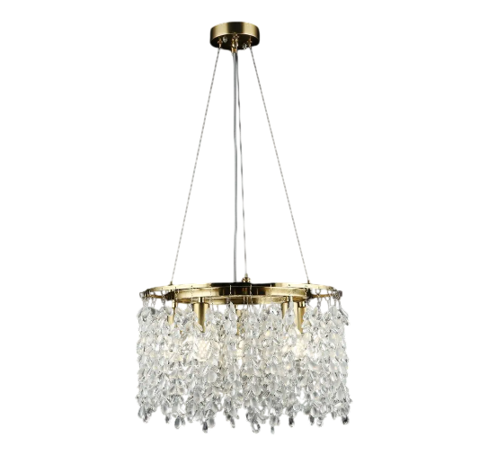Люстра хрустальная подвесная Sirius E14 x5 хрустальные гроздья (B E2670/5)