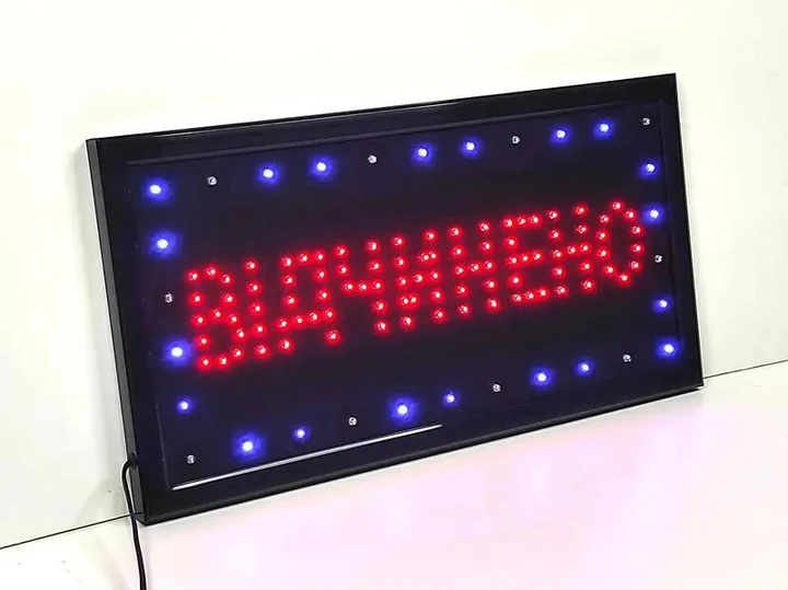Вывеска LED Открыто для магазинов и кафе электронная 48×25 см (2002) - фото 2 Вывеска LED Открыто для магазинов и кафе электронная 48×25 см (2002) - фото 2