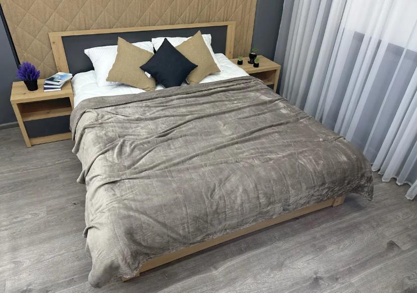 Покрывало из велсофта без принта Decorator WellSoft 150х210 см Серый (87-271 1,5) - фото 5