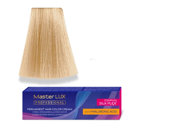 Крем-краска для волос стойкая Master LUX 10.7 яркий блонд 60 мл Коричневый