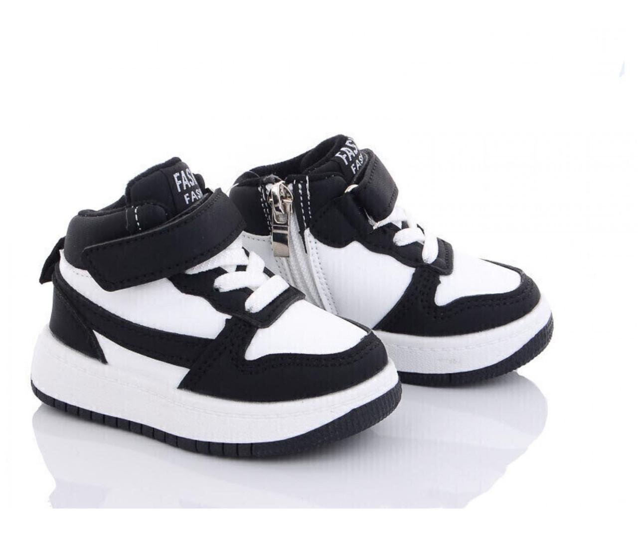 Черевики демісезонні для хлопчиків BBT R68031/22 р. 22 Чорний/Білий