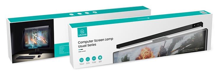 Настільна лампа-скрінбар для монітора Usams Computer Screen Lamp Usual Series 5 Вт Чорний (197673) - фото 10