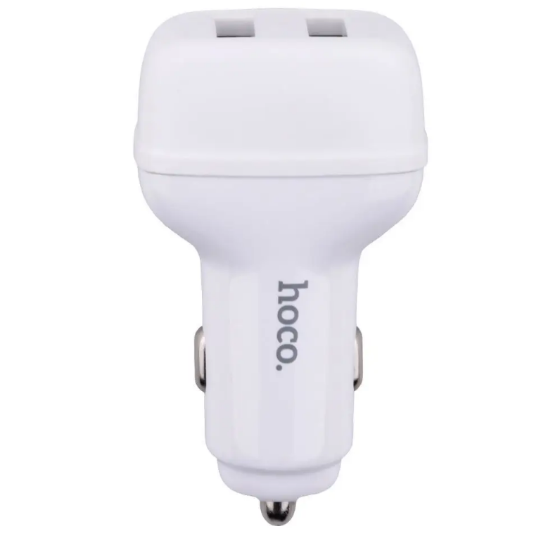 Зарядний пристрій автомобільний Hoco Z36 2,4 A 2xUSB White (1782952302) - фото 3 Зарядний пристрій автомобільний Hoco Z36 2,4 A 2xUSB White (1782952302) - фото 3